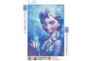 YOUYIDUN 5D DIY Diamond Art Painting kit Completo, Pittura Diamante Mosaico Fai Da Te 5D, Diamantini Strass Ricamo a Punto Croce Pittura Painting per Decorazione per Casa Pareti Adulti Bambini-ghiaccio e neve
