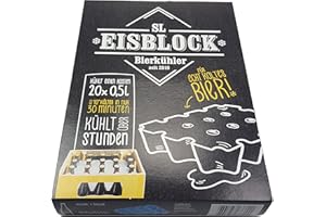 SL-Eisblock - Bierkühler, Getränkekühler 0,5 Liter Flaschen der SL-EISBLOCK Bierkastenkühler ist MADE IN GERMANY (Geschenkverpackung) Blau