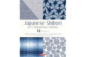 TUTTLE PUBLISHING Japanese Shibori Gift Wrapping Papers: 12 Sheets of High-quality Wrapping Paper
