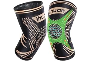 ‎IHUAN ihuan Kniebandage Damen Männer Kompression Kniestütze, Kniestütze Knieschutz für Meniskusriss, Laufen, Gewichtheben, Laufen, Wandern, Joggen, Basketball, Sport