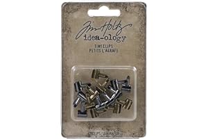 Tim Holtz Advantus Pinzas Idea-OLOG 15/PKG, Metal, Clips pequeños, Talla única