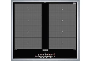 Siemens EX645FXC1E plaque Noir, Acier inoxydable Intégré (placement) Plaque avec zone à induction 4 zone(s)