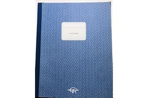 Registro Inventario CIERRE 30 x 24 cm Blu Copertina flessibile