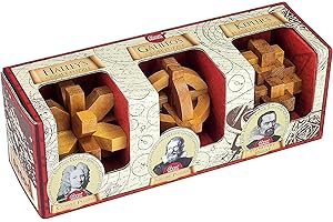 PROFESSOR PUZZLE Great Minds Set of 3 Wooden Puzzles (Astronomers)