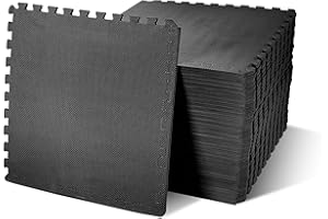 BalanceFrom Puzzle Exercise Mat EVA Foam Interlocking Tiles (Pack of 36)