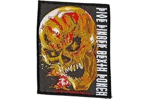 Five Finger Death Punch Écusson FFDP - Motif tête de mort - Tissé et sous licence