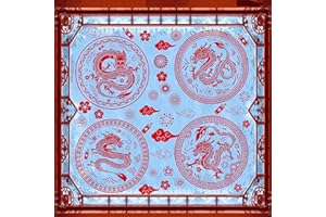 TOARTi Chinese Lunar New Year Decorations for Window,Year of The Dragon Vinyl Wall Stickers Window Clings,Spring Festival Decal for Door,Auspicious Clouds Firecracker Fireworks Wall Art for Year 2024