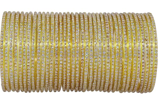 NMII Glass with Polka Dots &amp; Glitter Stylish Fancy Bangles Set For Women &amp; Girls | Glass Bangles | Traditional Women Bangles