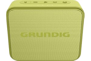 Grundig GBT Jam Lime Lautsprecher, Soundbox, 3.5 W RMS, Bluetooth 5.0, bis zu 30 Meter Reichweite, bis zu 30 Std. Akkulaufzeit, Powerbank-Funktion, Freisprechfunktion, Wasserdicht, Grün