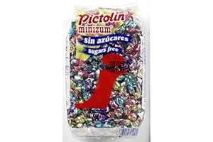 Pictolin - Minizum - Caramelos sin azúcar sabor frutas con edulcorantes - 1 kg