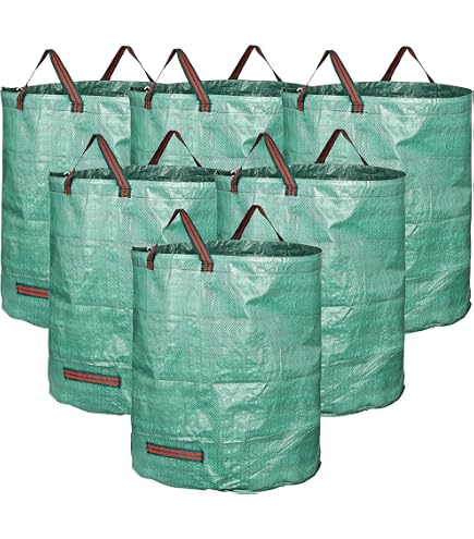 Lot De 2 Sacs De Jardin Super Résistants 272L TTL Garden - Couvercle, Double Fond Et 4 Poignées