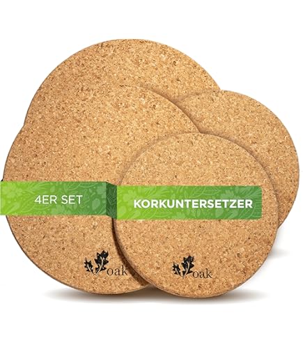 Onderzetters van kurk, kurk voor bloempotten, kurkpad voor planten, antislip, kurken onderzetters voor planten, onderzetters voor planten