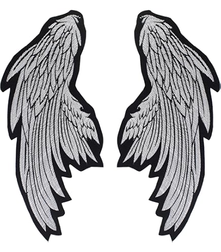 1 Paire D'écussons Brodés En Forme D'aile De Papillon De