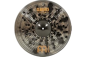Meinl Cymbals Classics Custom Dark Piatto Ride 20 pollici (50,80cm) per Batteria - Bronzo B12, Finitura Scura, Prodotto in Germania (CC20DAR)