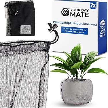 Blanketswarm Blumentopf-Gitter – Set Mit 2 Abdeckungen, Schützt Vor Katzen & Kindern, ABS-Kunststoff
