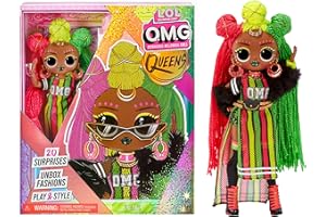 L.O.L. Surprise! LOL Surprise Muñeca OMG Queens - SWAYS - Con 20 sorpresas que incluyen Ropa, Accesorios, Soporte para Muñecas y más - Para Coleccionar - Edad: 3+ años