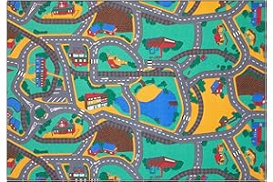 Carpet Studio Tappeto Bambini 140x200cm, Tappeto Gioco per Cameretta, Lavabile in Lavatrice, Facile da Pulire, Antiscivolo - Playtime