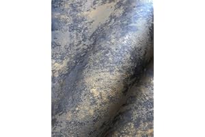 NEWROOM DESIGN NEWROOM Tapete Blau Putz Beton Architekt Vliestapete gold Vlies moderne Design Optik Tapete Struktur Premium inkl. Tapezier Ratgeber