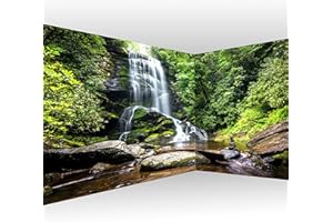 murando - Carta da parati d'Angolo Cascata 550x250 cm Fotomurali in TNT Murale alla moda Decorazione da Muro XXL Poster Gigante Design Carta per Pareti Natura Foresta c-B-0473-a-a