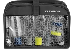 Travelon Worek na sucho na mokro 1 l z plastikowymi butelkami, Czarny, One Size, Worek na mokro/suchy 1 l z plastikowymi butelkami