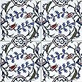 Cerames Pinar - Colorful Turkish Wall Tiles, 1 Pack - 0.48m2 (12 Pieces), Iznik Ceramic Tiles with Pattern, 20x20, Ideal for The Kitchen or The Bathroom.