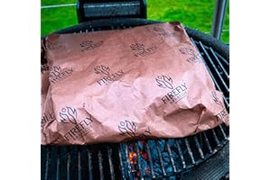 Firefly Barbecue Pink Butcher Paper Roll for BBQ Smoking & Baking - 24" x 5m FDA-Compliant Moisture-Resistant Wrap - Professional-Grade Meat Smoking Paper for Texas-Style Barbecue & Food Service