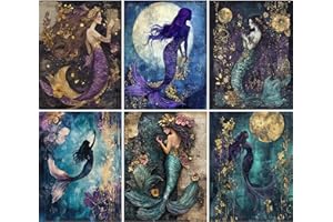 Mermaid Rice Papers, 21 x 26.5cm (6 Sheets) – Decoupage Paper 6X Designs for Collage, Mixed Media, Card Making & Crafts, Decoupage by CRAFT KREATIVELY