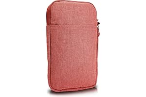 MyGadget Nylon Sleeve for Devices up to 6,5 Inch - Padded Bag for 8,9 x 16,5 cm - e.g. Compact Camera, Hard Disk, Bluetooth Keyboard - Travel Pouch in Pink