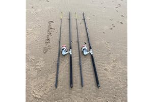 Angling Pursuits 2 x 12FT BeachCaster MAX Sea Fishing Rod + 2 x SILK 70 SEA Reels COMBO