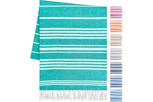 Artexia Strandtuch Baumwolle 90x180 cm Recycelte und Ökologische - Stranddecke Sandfrei Sanddurchlässig - Strandhandtuch - Grün