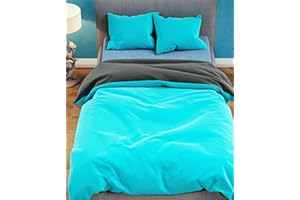 ‎LEONADO VICENTI Leonado Vicenti Winter Plüsch Bettwäsche 135x200 Uni Premium Cashmere Touch Coral Fleece Petrol Anthrazit