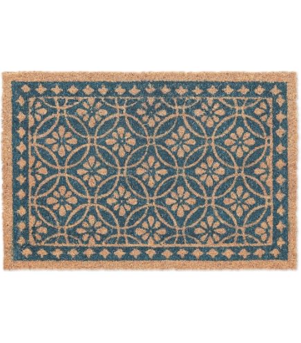 Lord Of Rugs Paillasson Demi-Cercle Antidérapant En Fibre De Coco 45x75 Cm - Motif Imprimé Naturel Pour Entrée Intérieur Extérieur