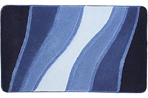 KLEINE WOLKE Meusch Dywanik łazienkowy Ocean niebieski 60 x 100 cm