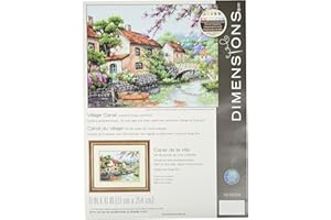 Dimensions Needlecrafts Dorado: Punto de Cruz contado: Canal de Aldea, Algodón, Varios, tamaño único