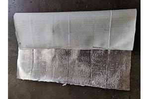 Balconi Performance - Pannello Isolante Motorsport 100cm x 100cm Anti Calore Scudo Termico in Fibra di Vetro e Alluminio (200X100 (2MT X 1MT))