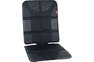 Lusso Gear Universal Sitzschoner Auto Vordersitze - Dick Gepolsterter Wasserdichter Leder & Stoff Autositzschoner - rutschfeste Robuste Gummibeschichtung - Verstellbarer Kopfstützengurt (Schwarz)