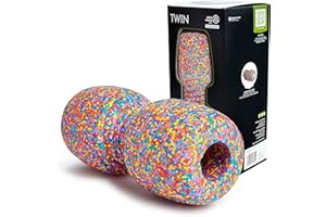 ‎BLACKROLL BLACKROLL® TWIN Faszienrolle (30 cm x 13 cm), Massagerolle mit Aussparung für die Wirbelsäule, Fitness-Rolle für die punktuelle Selbstmassage und Regeneration, mittlere Härte, Made in Germany