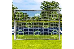 ‎FORZA FORZA Torwand Zielnetz für Fußballtore Kinder & Erwachsene – Schussübungen im Garten & Verein – 9 Größenoptionen für Fußballtore – Robuste Trainingshilfe - Tor Nicht INBEGRIFFEN