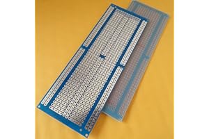 JINGTONGDA 3stk 4.8x13.3cm Streifenraster Veroboard Stripboard Prototype Paper PCB Platine Leiterplatte Universal Experiment Matrix Circuit Board FR4 Fiberglass