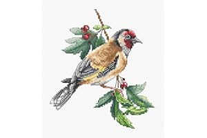 Kit de punto de cruz Luca-S - Goldfinch Bird B1197