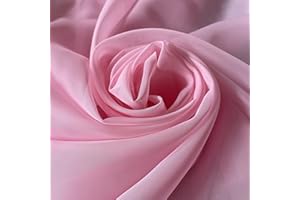 Megachest Wedding Voile Fabric 58 Inches Wide DIY Material (Candy Pink, 10 Meters Long)