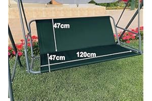 PETELA Replacement Swing Seat Cover Hammock Chair Garden Swing Chair Outdoor Chair Covers Bench Cover (120cm x47cm x47cm, Green)