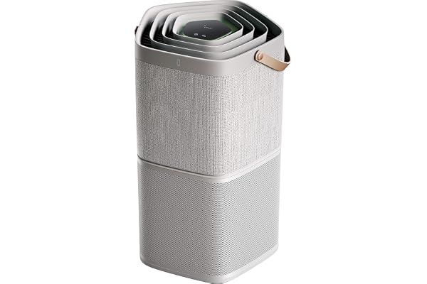 Electrolux Purificateur d'air Pure A9, Design et Silencieux 17 dB, 92m2 max, Intelligent et Connecté, Certification ECARF "Ami des Allergiques", Purification Automatique, PA91-404GY, Gris Clair