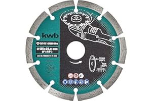 kwb CUT-FIX® Green-Line Disque à tronçonner diamanté ø 125 mm avec turbo-band segmenté, grande longévité, fritté et alésage 22,23 mm