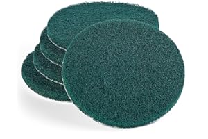 Wfix Klett Schleifvlies für Exzenterschleifer 150mm P80-120 Grob - grün | 10 Stück | Schleifschwamm - Polierschwamm 150mm für Metall inkl. Edelstahl, Stein, Holz, Kunststoff etc