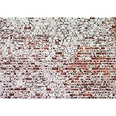 3D Fototapete Tiger Ziegelmauer - 400x280cm Vlies Wildtiere Wanddekoration