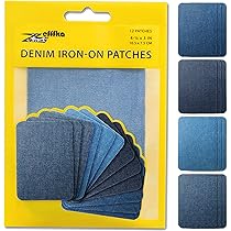 NATUCE 15 Pezzi Toppe Termoadesive Grande Toppe Jeans 28