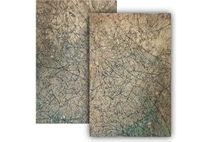 GESAR ART IN PROGRESS Gesar - 2 hojas de papel de roca para belén, papel de para escenas de belén, montañas de roca, fabricado en Italia