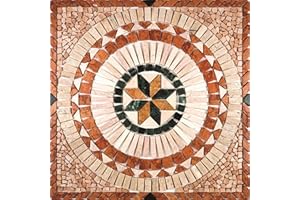 GENERICO Rosone Rosoni Mosaico in marmo, per interno ed esterni, Amalfi, cm.66x66