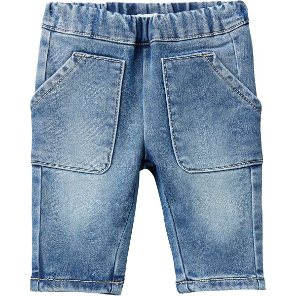 United Colors Of Benetton Pantaloni Slim In Felpa Stretch | Bambine E Ragazze | Vita Elasticizzata, 5 Tasche, Logo Ricamato